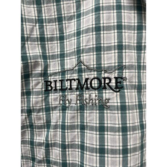 Orvis Fly Fishing Shirt Mens Size Medium Green Plaid Embroidered Biltmore - Picture 5 of 8